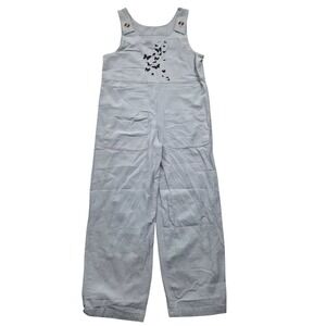 CHOUYATOU Butterfly Jumpsuit Romper Overalls Cotton Green Womens Small‎